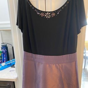 Black and purple Christmas dress